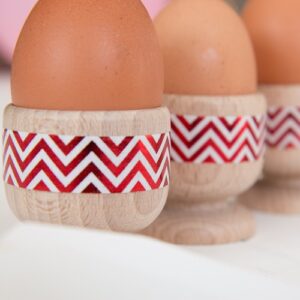 CHEVRONS RED & WHITE washi tape for crafts & home decor 15mm x 10m