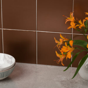Brushed Bronze Tile Stickers for Decor