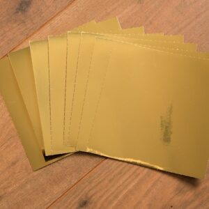 Glossy Gold Tile Stickers for Decor