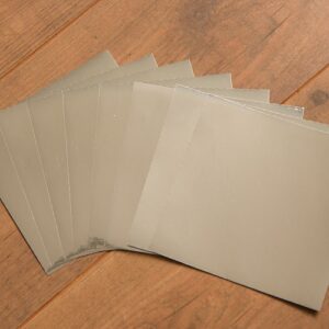 Glossy Silver Tile Stickers for Decor