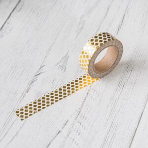 GEOMETRIC GOLD washi tape for crafts & home decor 15mm x 10m