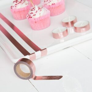 ROSE GOLD washi tape for crafts & home decor 15mm x 10m