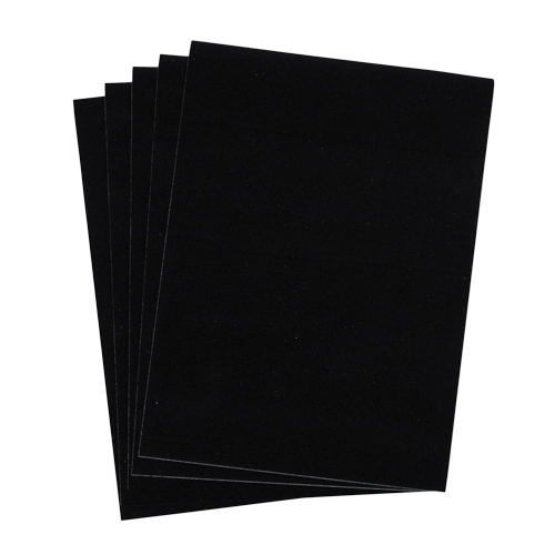 Dc fix Felt Velour Black Self-Adhesive Vinyl A4 Craft Pack