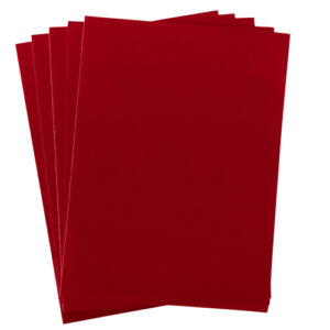 Dc fix FELT VELOUR RED Self-Adhesive Vinyl A4 Craft Pack