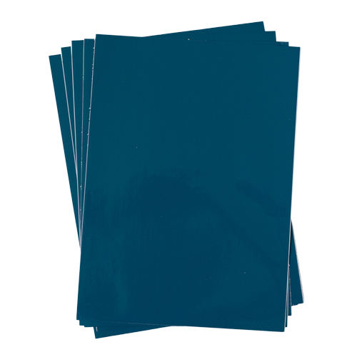 Dc fix Glossy Petrol Blue Self-Adhesive Vinyl A4 Craft Pack