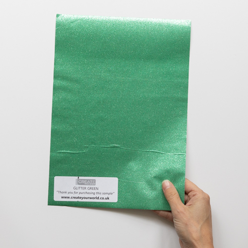 Dc fix GLITTER GREEN Sticky Back Plastic Vinyl Wrap Film