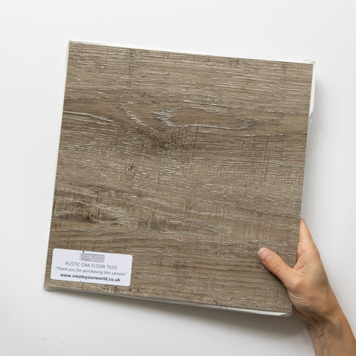Rustic Oak - Peel and Stick Floor Tile Sample - Full Size