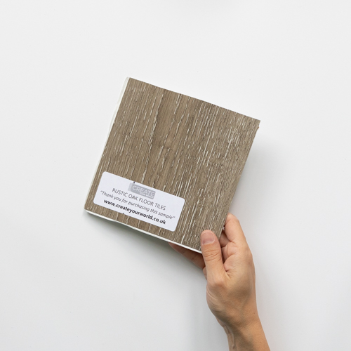 Rustic Oak - Peel and Stick Floor Tile Sample - Quarter Size