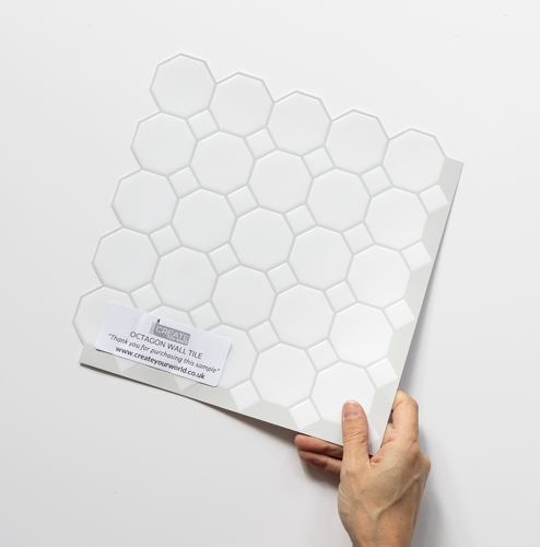 Octagon 3D Tile Sticker Sample
