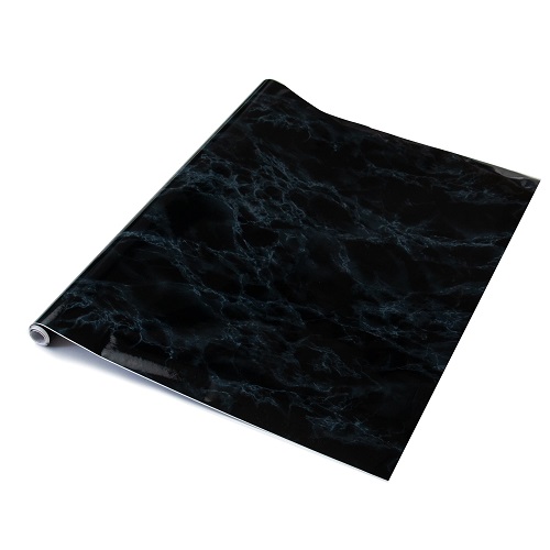 Dc fix MARBLE BLACK Sticky Back Plastic Vinyl Wrap Film (1m to 15m long)