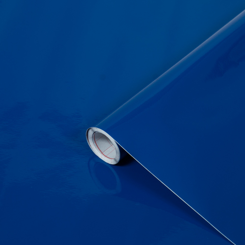Dc fix GLOSSY ROYAL BLUE Sticky Back Plastic Vinyl Wrap Film (1m to 15m long)
