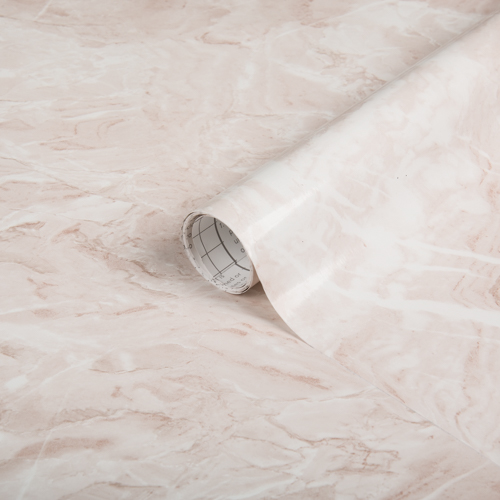 Alkor MARBLE CORTES PALE PINK Sticky Back Plastic Vinyl Wrap Film (1 to 15m long)