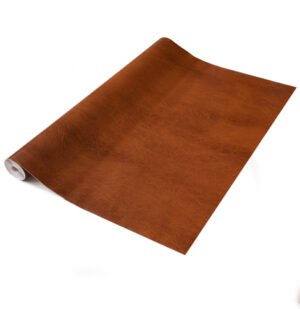 Dc fix LEATHER EFFECT BROWN Sticky Back Plastic Vinyl Wrap Film (1m to 15m long)
