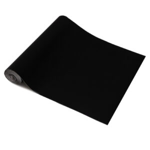 Dc Fix BLACK FELT VELOUR Sticky Back Plastic Vinyl Wrap Film (1m to 5m long)