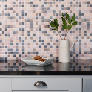 Dc fix CARRARA MOSAIC NATURAL 3D Kitchen and Bathroom Splashback Tile Wallpaper