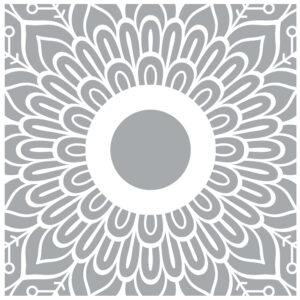 Stencil It FLORA Reusable Tile Stencil for Walls, Floors, Patios and Furniture