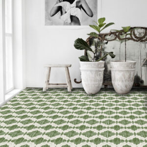 Quadrostyle ARABESQUE JADE GREEN Wall & Floor Vinyl Tile Stickers 30 x 30cm