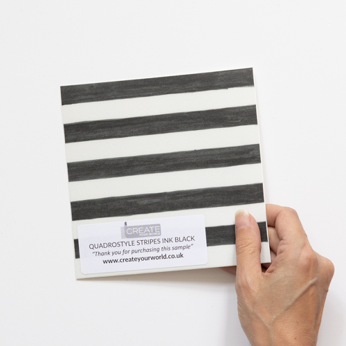Stripes Ink Black - Quadrostyle Sample