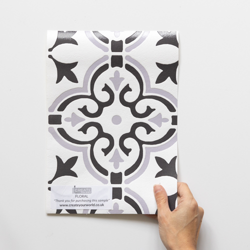 Floral - 3D Splashback Tile Wallpaper Sample