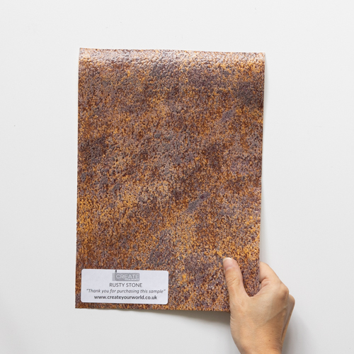 Rusty Stone - 3D Splashback Tile Wallpaper Sample