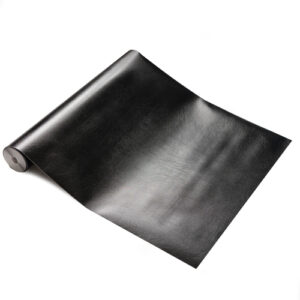 Dc fix LEATHER EFFECT BLACK Sticky Back Plastic Vinyl Wrap Film (1m to 15m long)