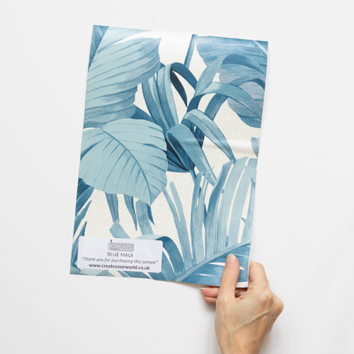Nu Wallpaper MAUI BLUE Peel and Stick Wallpaper Sample Create Your World