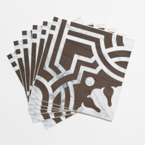 Quadrostyle AGRIGENTO TEAK Wall Tile & Furniture Vinyl Stickers 15 x 15cm