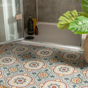 Quadrostyle SEVILLE IN OLIVE Wall & Floor Vinyl Tile Stickers 30 x 30cm