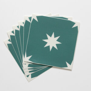 Quadrostyle STARRY NIGHT GREEN Wall Tile & Furniture Vinyl Stickers 15 x 15cm