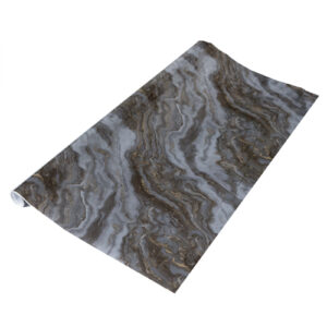 Artifix SEA WAVE MARBLE GREY Sticky Back Plastic Vinyl Wrap Film (67.5cm x 2m)
