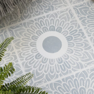 Stencil It FLORA Reusable Tile Stencil for Walls, Floors, Patios and Furniture