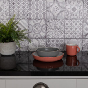 Dc fix MOROCCAN TILES 3D Kitchen and Bathroom Splashback Tile Wallpaper 67.5cm x 4m