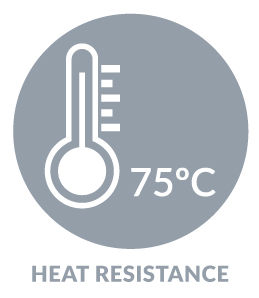 Heat Resistance 75 Degrees