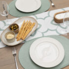 Dc fix SAGE GREEN Eco-line Wipe Clean Oval Weave Placemats Set of 4