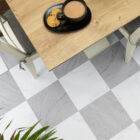 Floor Pops LANGLEY GREY Peel and Stick Vinyl Floor Tiles 30.48cm x 30.48cm