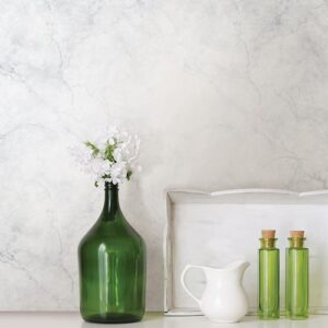 Nu Wallpaper CARRARA MARBLE Peel and Stick Wallpaper 52.07cm(W) 5.49m(L)