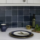 Quadrostyle ZELLIGE OCEAN Glossy Vinyl Stickers 30cm(H) 30cm(W)