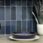 Quadrostyle ZELLIGE OCEAN Glossy Vinyl Stickers 24cm(H) 30cm(W)