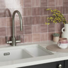 Quadrostyle ZELLIGE ROSE Glossy Vinyl Stickers 30cm(H) 30cm(W)