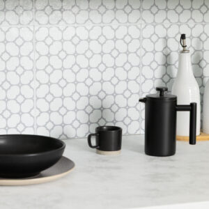 Dc fix BLOOMY GRID Self-Adhesive Waterproof Vinyl Wall Tiles 30.5cm(W) 30.5cm(H) 1.4mm(D)