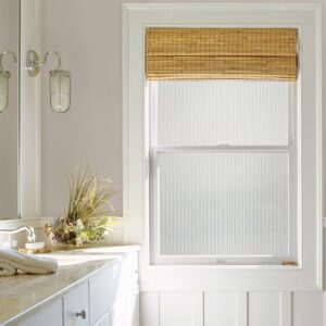 RoomMates REEDED GLASS Premium Static Cling Vinyl Window Film 61cm(W) 1.88m(L)