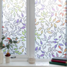 RoomMates STAINED GLASS LEAVES Premium Static Cling Vinyl Window Film 61cm(W) 1.88m(L)