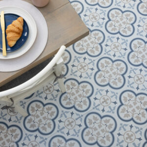 Floor Pops Remy Blue 30.48 x 30.48cm Self-adhesive Vinyl Floor Tiles