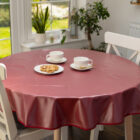 d-c-fix Mineral Red Eco Line PVC Free Polyester Tablecloth