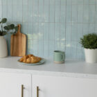 d-c-fix Glossy Stacked Soft Mint Small 29.6 x 28.8cm Premium Self-adhesive Vinyl Wall Tiles